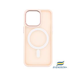 Buy reliable spare parts with Lifetime Warranty | Svensson+ Frosted White MagSafe Case for iPhone 13 Pro Pink | Fast Delivery from our warehouse in Sweden!