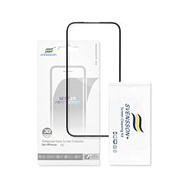 Buy reliable spare parts with Lifetime Warranty | Svensson Plus Full Cover Tempered Glass for iPhone 15 Retail Pack | Fast Delivery from our warehouse in Sweden!