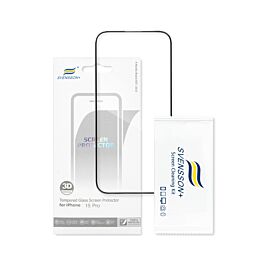 Buy reliable spare parts with Lifetime Warranty | Svensson Plus Full Cover Tempered Glass for iPhone 15 Pro Retail Pack | Fast Delivery from our warehouse in Sweden!