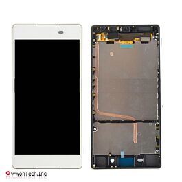Sony Xperia Z3+ (E6553) LCD Assembly with Frame [White][OEM]